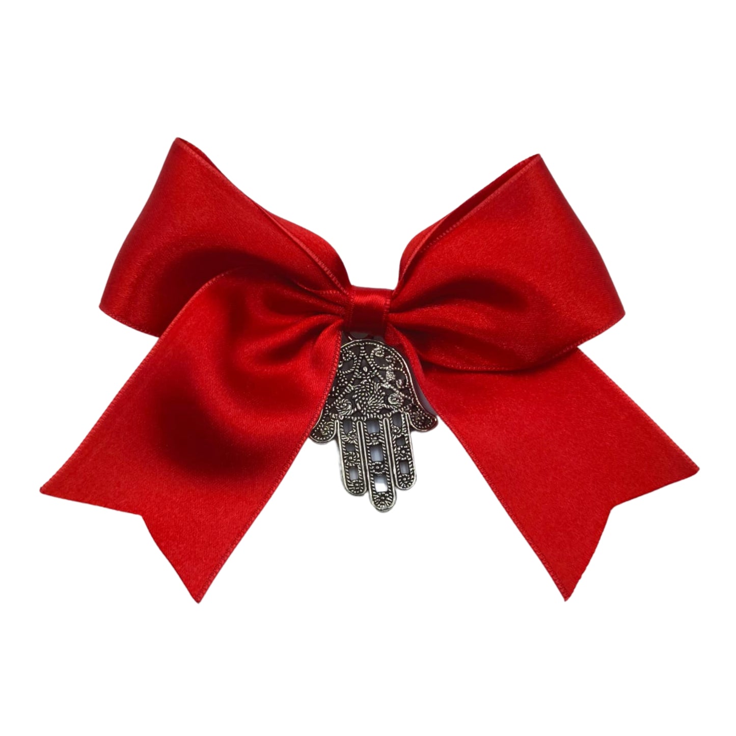 PITA HOME® Amuleto Protector, Broche Lazo Rojo para el mal de ojo para bebés, con Medalla de la Mano de Fátima.