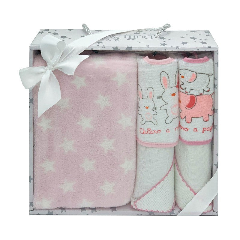 Set Bebé Recién Nacido 5 Piezas Rosa