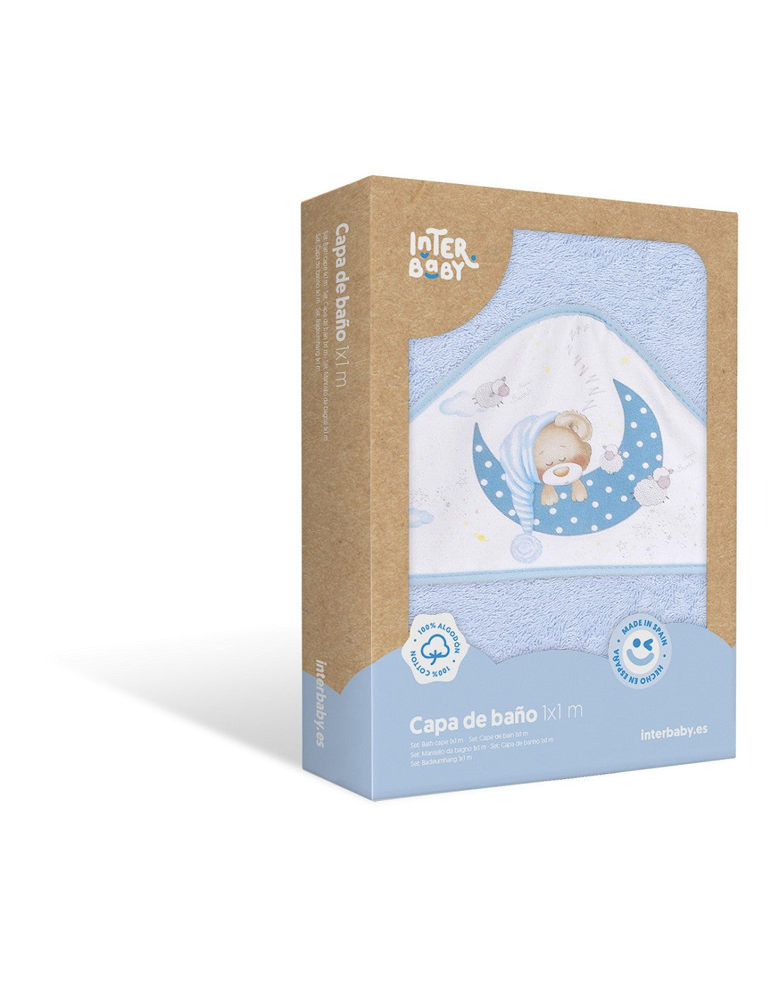 Interbaby Capa de Baño 1 x 1 Mt Mod Bear Sleeping