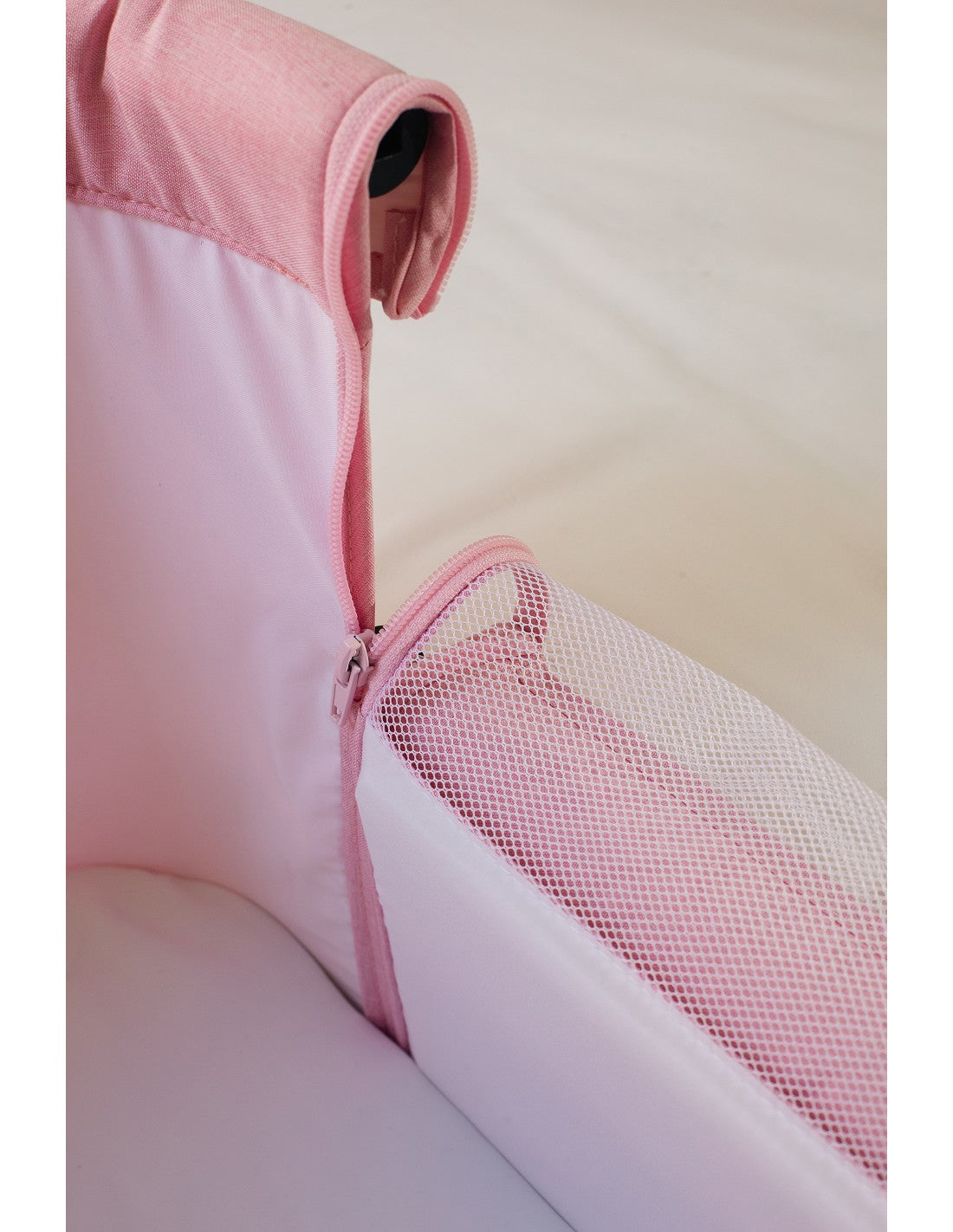 Interbaby Mini cuna Aluminio+Vestidura Stuck To Me Rosa o Gris