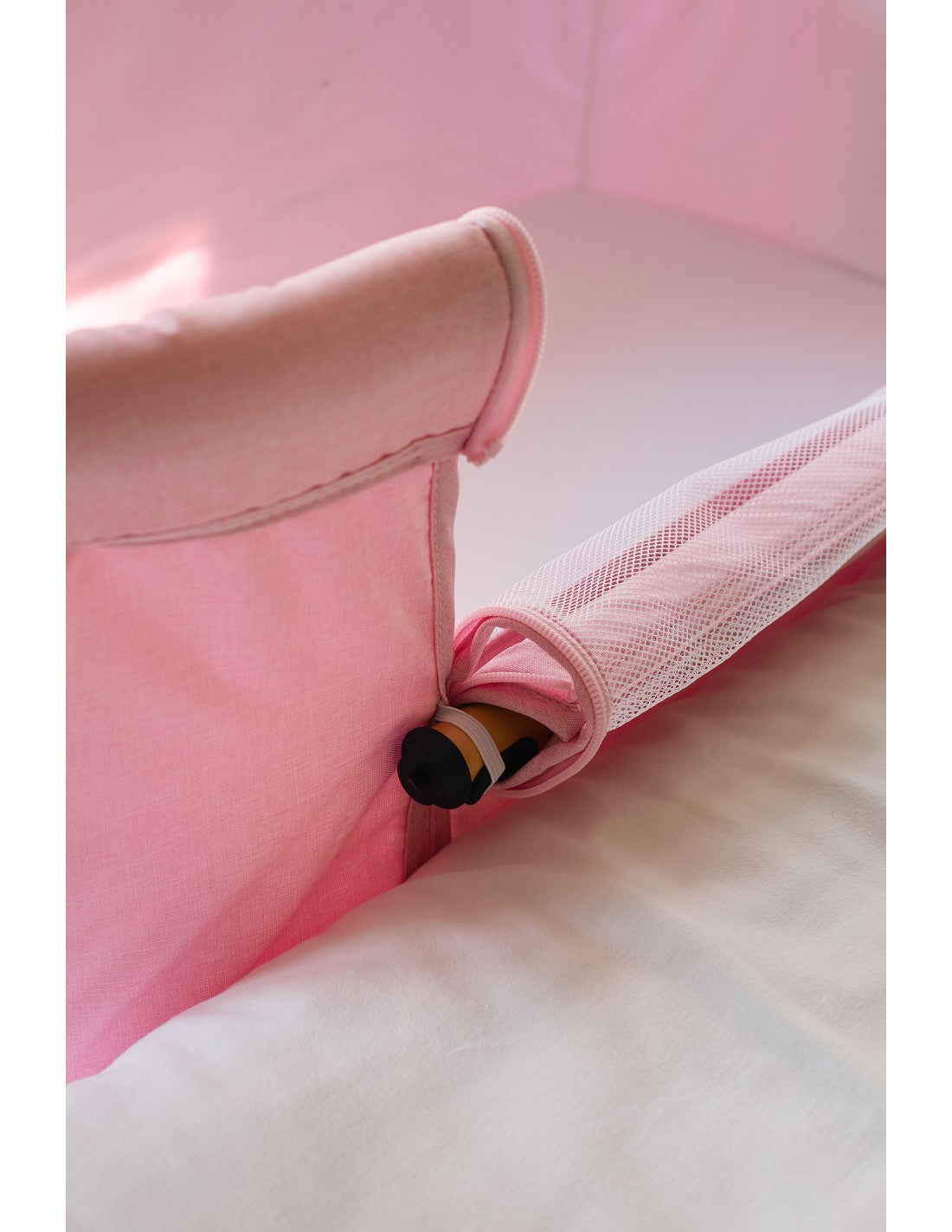 Interbaby Mini cuna Aluminio+Vestidura Stuck To Me Rosa o Gris