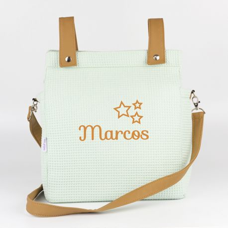 Bolso Panera Gofre Menta Soft Personalizado