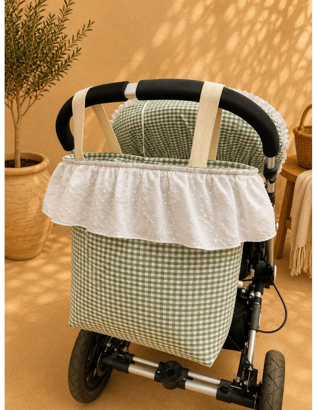 Bolso carro talega Cuadros Vichy