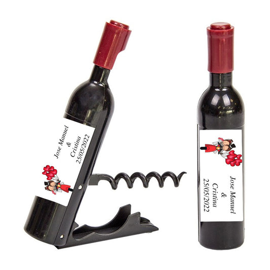 Wedding favors for guests personalized corkscrews