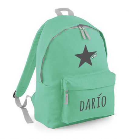 Mochila Junior Menta personalizada, dibujo a elegir