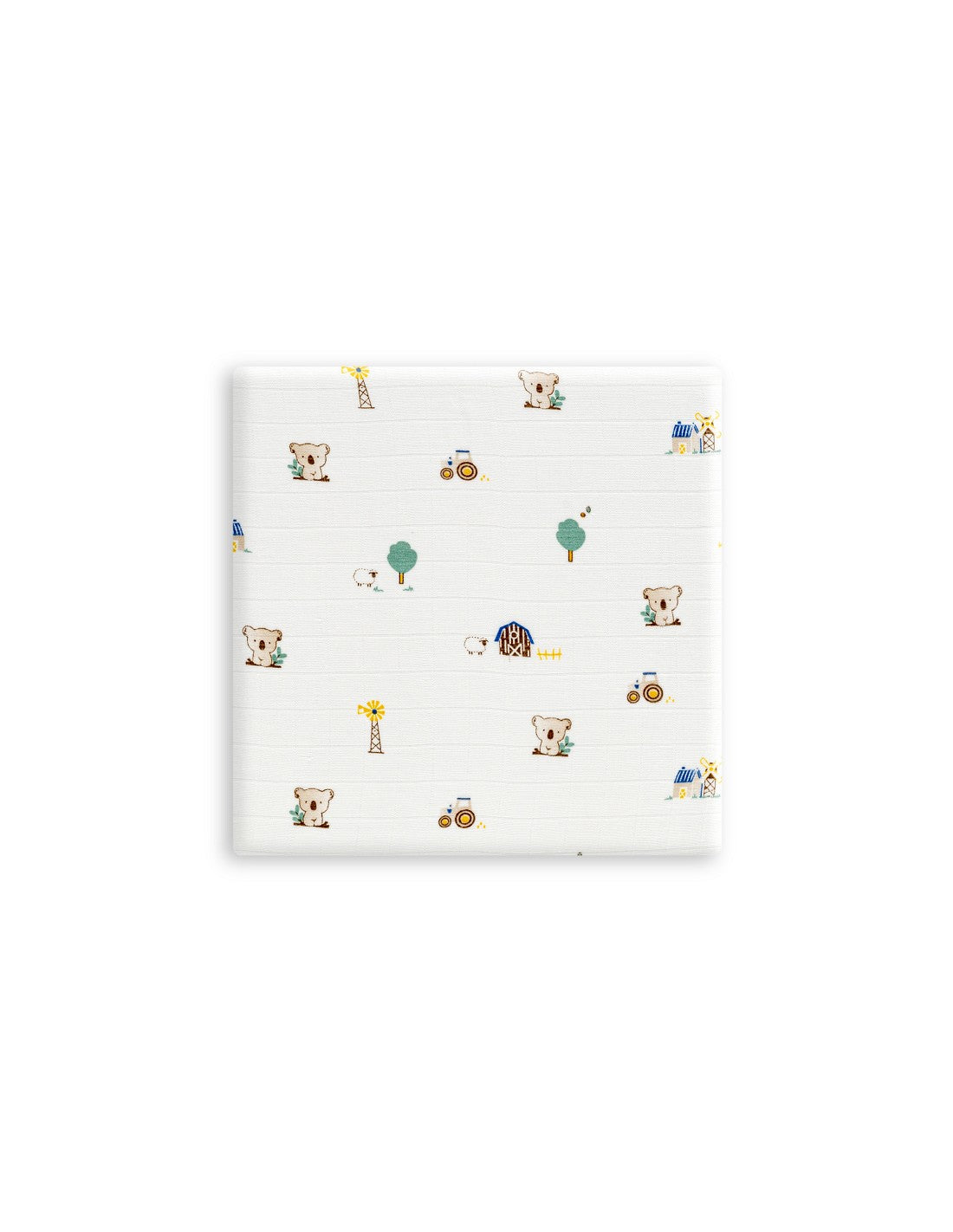 Muselina 1, 20 x 1, 20 Modelo Granja Koala Blanco