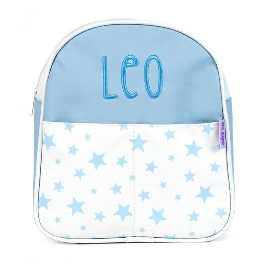 NUEVA Mochila Estrellas Azul Personalizad