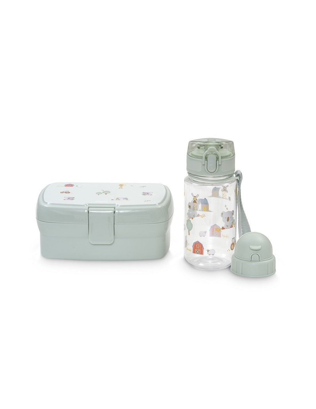 SET FIAMBRERA , BOTELLA DE AGUA Y 2 TAPONES Inter Baby