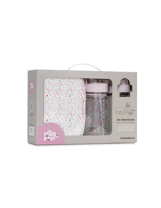 SET FIAMBRERA , BOTELLA DE AGUA Y 2 TAPONES Inter Baby