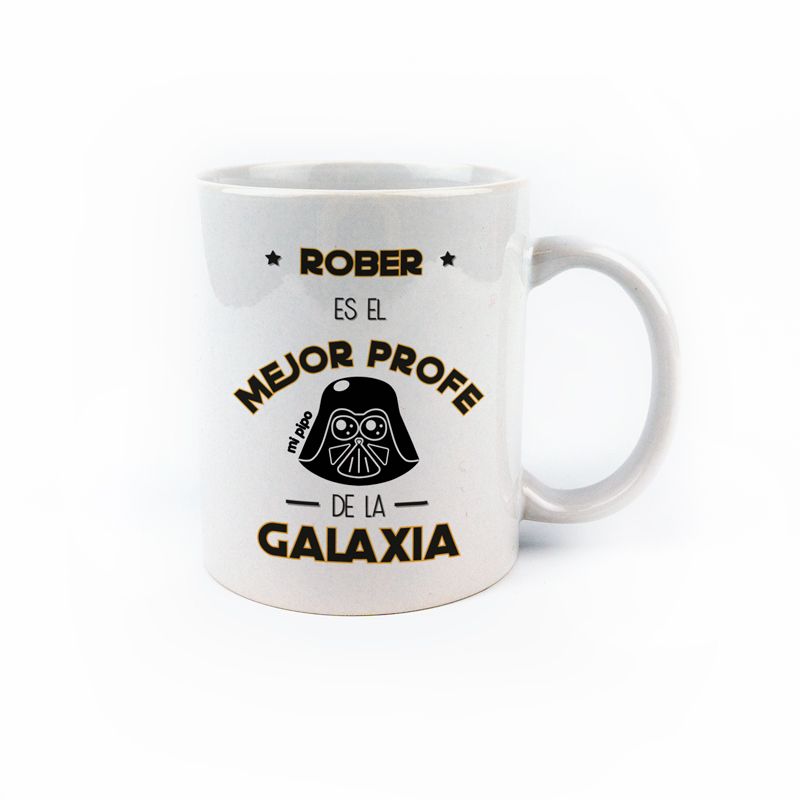 Taza cerámica (Nombre) Profe personalizada